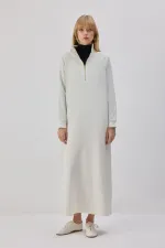 ROBE DROITE AVEC FERMETURE ÉCLAIR
