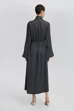 BELTED PLEATED DRESS BELTED PLEATED DRESS
