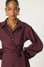 ENSEMBLE VESTE ET JUPE À NŒUDS