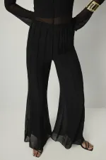 NERVÜRLÜ ŞİFON PANTOLON