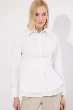 CHEMISE AVEC CEINTURE À LA TAILLE