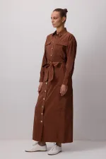 GENİŞ CEPLİ KUPRA ETEK