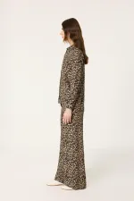 LEOPARD PRINT SHIRT AND TROUSER SET