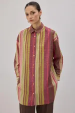 ÇİZGİLİ UZUN GÖMLEK