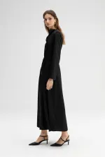 BELTED SATIN DRESS BELTED SATIN DRESS