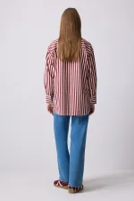 CHEMISE SURDIMENSIONNÉE À RAYURES ÉPAISSES