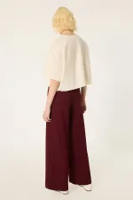 KNITTED PANTS WITH ELASTIC WAISTBAND KNITTED PANTS WITH ELASTIC WAISTBAND