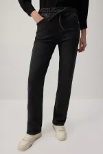 PANTALON EN JEAN AVEC TAILLE ÉLASTIQUE