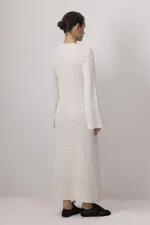 ROBE BRODÉE DOUBLÉE EN COTON
