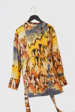 PATTERNED VISCOSE TUNIC