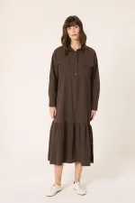 ROBE CHEMISE EN POPLIN