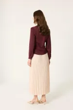 Tunique en satin à nouer sur le côté