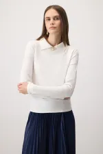 CHEMISE TRICOTÉE À BROCHE