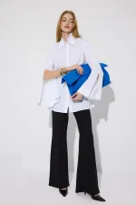 DOUBLE COLLAR SLEEVE ZIPPERED SHIRT DOUBLE COLLAR SLEEVE ZIPPERED SHIRT