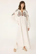 ROBE EN VISCOSE BRODÉE