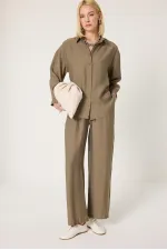 ENSEMBLE CHEMISE ET PANTALON EN MODAL