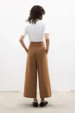 PANTALON À PLIS TAILLE HAUTE