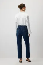 ELASTIC WAIST DENIM PANTS
