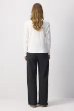 T-SHIRT 100% COTON À COL RIBANA