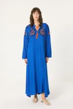 ROBE EN VISCOSE BRODÉE