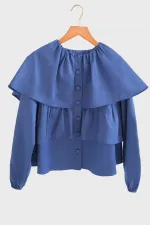 CHEMISE COURTE À VOLANTS
