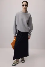 BASIC SKIRT WITH ELASTIC WAISTBAND BASIC SKIRT WITH ELASTIC WAISTBAND