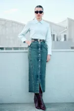 SNAP-BUTTON SHIRT BODYSUIT