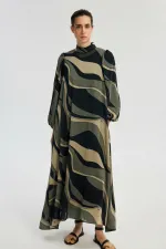 ABSTRACT PATTERNED DRESS ABSTRACT PATTERNED DRESS