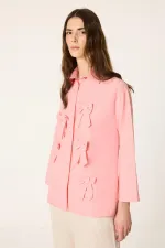 FİYONKLU POPLİN GÖMLEK