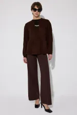 ÖNDEN BAĞLAMALI TRİKO KAZAK