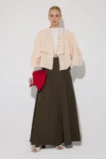 CHEMISE EN MOUSSELINE À MANCHES EN AILES DE CHAUVE-SOURIS