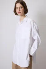 CHEMISE CUPRA SURDIMENSIONNÉE CHEMISE CUPRA SURDIMENSIONNÉE