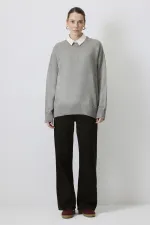 PULL OVERSize DE COULEUR UNI