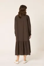 ROBE CHEMISE EN POPLIN