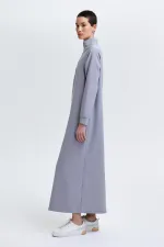 STAND-NECK CREPE DRESS STAND-NECK CREPE DRESS