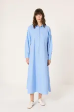 ÇİZGİLİ GÖMLEK ELBİSE