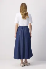 DENİM EFEKTLİ BALON ETEK