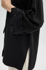 SHIRT WITH LACE DETAILS SHIRT WITH LACE DETAILS