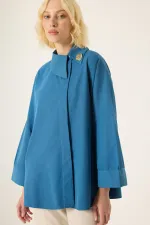 CHEMISE EN POPLINE ASYMÉTRIQUE