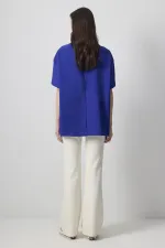 T-SHIRT EN CRÊPE À MANCHES COURTES