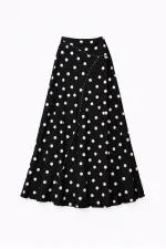 BELİ LASTİKLİ PUANTİYELİ ETEK