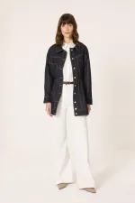 DİKİŞ DETAYLI DENİM CEKET