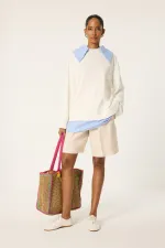 SHIRT COLLAR THIN SWEATSHIRT SHIRT COLLAR THIN SWEATSHIRT