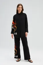 CHEMISE EN VISCOSE BRODÉE