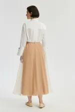 POLKA DOT ORGANZA FLARED SKIRT POLKA DOT ORGANZA FLARED SKIRT
