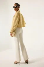 HAFİF İSPANYOL PAÇA DENİM PANTOLON