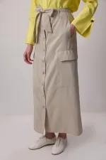 GENİŞ CEPLİ KUPRA ETEK