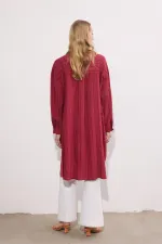 CHEMISE MAXI À RAYURES