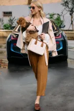 ÇİZGİLİ PİLELİ PANTOLON