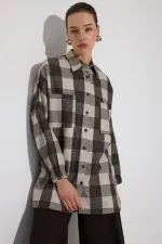 SİMLİ OVERSIZE GÖMLEK